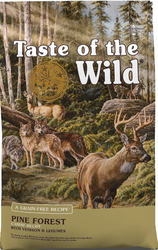 Taste of the Wild Grain Free High Protein Real Meat Recipe Pine Forest Premium Dry Dog Food