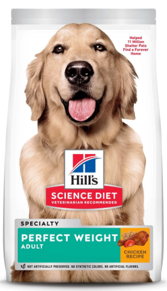 Hill's Science Diet Dry Dog Food, Adult, Perfect Weight for Healthy Weight